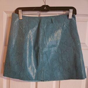 Express Teal Mini Skirt